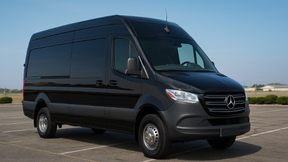 Exterior of Ridley Party Bus Company's 14 Passenger Sprinter Limousine in Ridley