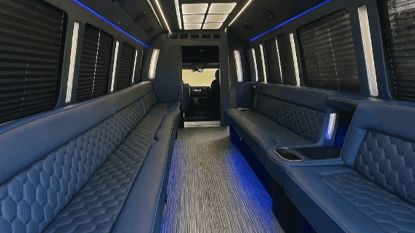Interior of Upper Merion Party Bus Company's 20 Passenger Party Bus in Upper Merion