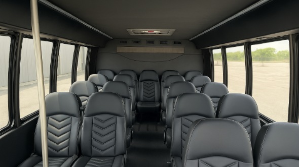 Interior of Pennsylvania Party Bus Company's 30 Passenger Minibus in Pennsylvania