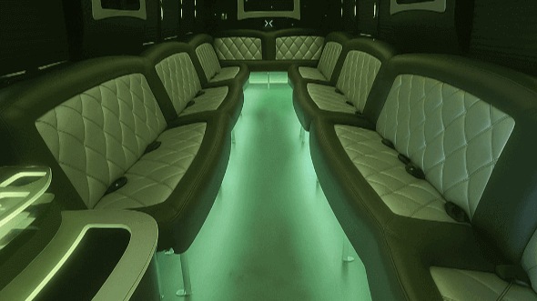 Interior of Altoona Party Bus Company's 30 Passenger Party Bus in Altoona
