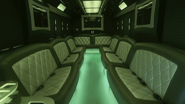 Interior of Reading Party Bus Company's 40 Passenger Party Bus in Reading