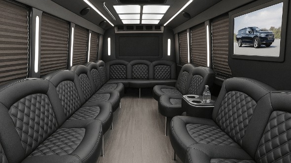 Interior of Altoona Party Bus Company's 50 Passenger Party Bus in Altoona