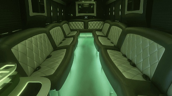 Interior of Lower Paxton Party Bus Company's 50 Passenger Party Bus in Lower Paxton