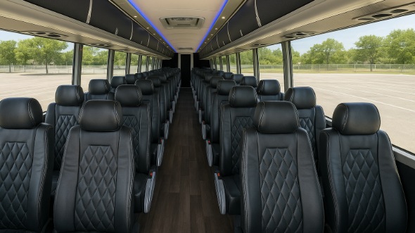 pennsylvania 54 passenger charter bus interior
