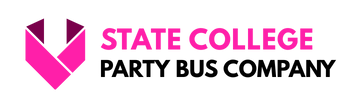 state college party bus company logo